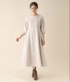 OPAQUE.CLIP 配色ステッチポンチワンピース