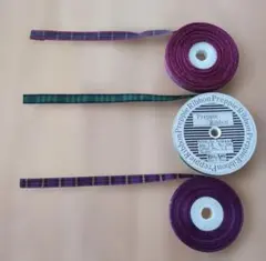 チェック柄リボン 3種セット 12mm幅 ハンドメイド 手芸素材 ラッピング