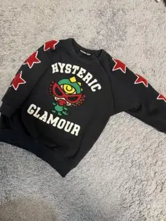 新品同様⭐︎着用２回⭐︎ヒスミニ⭐︎オール刺繍恐竜ミニ⭐︎裏起毛トレーナー⭐︎９０センチ