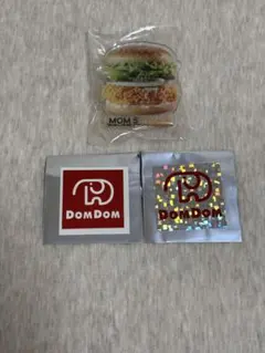 ドムドムハンバーガー　ノベルティ　ステッカー momstouch マムズタッチ