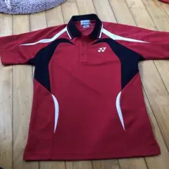 YONEX ポロシャツ S レッド/ネイビー