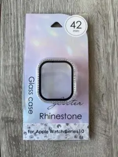 Apple Watch Series 10 42mm 용 라인 스톤 케이스