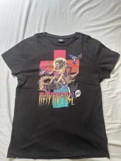 DIESEL ブラック Tシャツフロントにプリントデザイン。