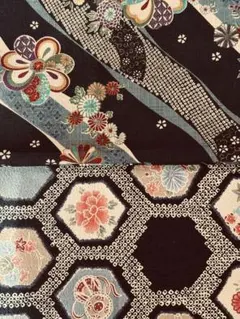 和柄はぎれ2枚セット　〈no.3〉