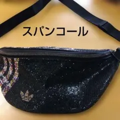 adidas ラインストーン ボディバッグ　ウエストポーチ