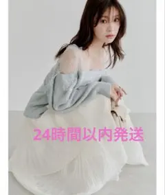 SNIDEL レーストリミングニットプルオーバー