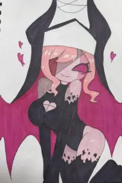 手描きイラスト FNF Sarvente アナログ