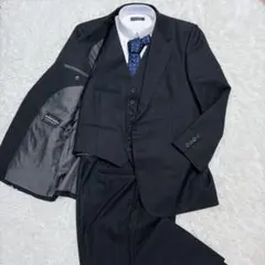 希少 Burberrys スリーピース スーツ セットアップ ベスト ブラック