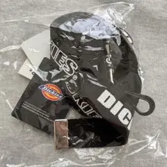 ディッキーズ Dickies ロゴプリントベルト GIベルト ガチャベルト 黒のサムネイル