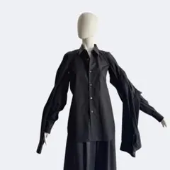 COMME des GARÇONS コムデギャルソン ブラウス 五本袖 ブラックのサムネイル