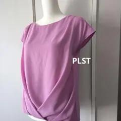 極美品　PLST プラステ　ドレープ切替ブラウス トップス　フレンチスリーブのサムネイル
