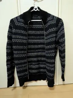 DIESEL BLACK GOLD ネイビー系ニットカーディガン