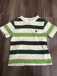 お値下げ　BAPE KIDS ボーダー Tシャツ 100cmのサムネイル