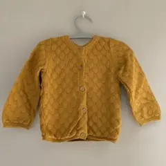 カーディガン　マスタードカラー　H&M サイズ70〜80