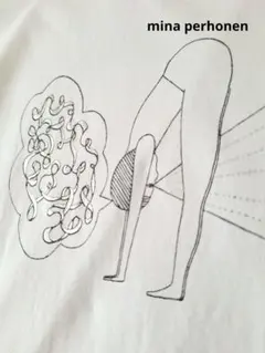 ミナペルホネン コットン プリントTシャツ カットソー 白 ホワイトのサムネイル