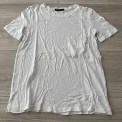 ZARA ホワイト ポケット付き Tシャツ Mサイズ