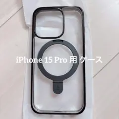 Alphex iPhone 15 Pro 用 ケース ブラック 6.1 インチ