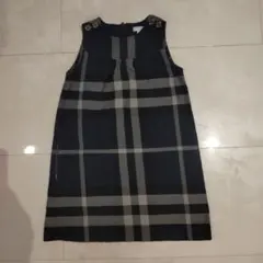 Burberry 4Y ノースリーブワンピース チェック柄 - メルカリ