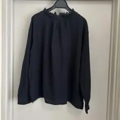 レースネック 長袖ブラウス Mサイズのサムネイル