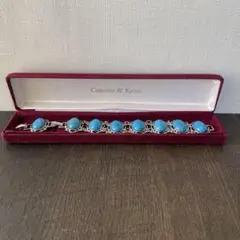 【希少】JBK ジャッキー・ケネディ ターコイズブレスレット カムローズ＆クロス