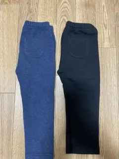 【2枚】UNIQLO　ユニクロ　フリースレギンスパンツ　裏起毛　90cm