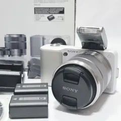 【箱付き】SONY NEX-3 ホワイト ミラーレス一眼カメラ