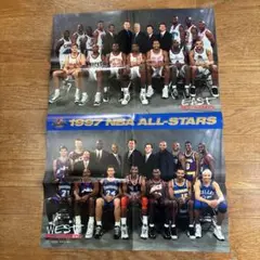 1997 NBAオールスター ポスター HOOP 1997年4月号 付録