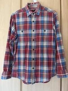 美品UNIQLO チェックネルシャツ メンズＳ