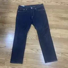 H&Mレギュラーフィット　ダークブルースリムフィットデニムパンツ