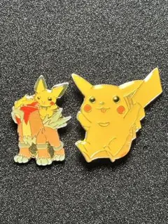 初代　ポケモン　ピンバッジ　ピカチュウ　エンテイ　ピチュー　レトロ
