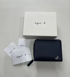 美品 agnes b. アニエスベー ラウンドファスナー ジップ 長財布 - メルカリ