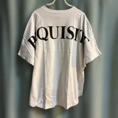 ジーナシス　REQUISITE ロゴプリント ビックTシャツ ホワイトのサムネイル
