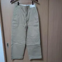 ユニクロハイウエストチノワイドストレートパンツ