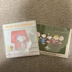 ニッセイ　2026年　スヌーピー　卓上カレンダー　２つセット