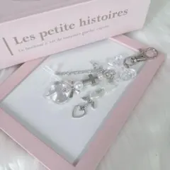 ビーズキーホルダー y2k 韓国　ブラック　シルバー78