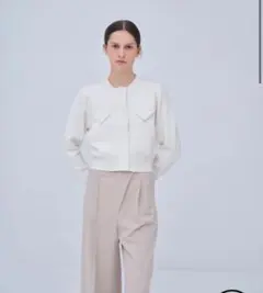 ローブブラン Compact Knit Cashmere Blouson - メルカリ