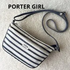 PORTER GIRL ポーターガール ショルダーバッグ ボーダー ネイビーのサムネイル