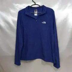 147♪USユーズド★ノースフェイスフリース薄手ジャケットバイオレットMサイズ