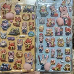 キャラクターシール・ステッカー2シートセット