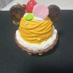 ディズニー スイーツ キーホルダー モンブラン スクイーズ