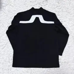 J.LINDEBERG ゴルフウェア モックネック ニット S ネイビー 紫 - メルカリ