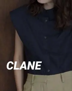 美品☆クラネ☆CLANE ブラック オーバーサイズプルオーバーニット 