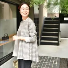 新品our アワーホーム　播州織のフリルブラウス Emiさん着用シャツ 2025年最新】OURHOME ブラウスの人気アイテム - メルカリ