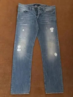 diesel ライトブルーダメージデニムパンツ