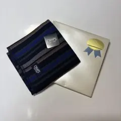 CHAPS ストライプ コットンハンカチ