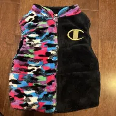 Champion カラフル迷彩フリースベスト 95