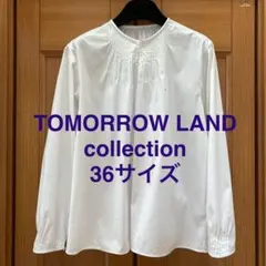 【極美品】トゥモローランドコレクション ピンタックブラウス 長袖シャツ 36