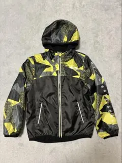 幾何学模様 フード付きジャケット