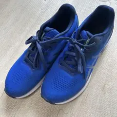 美品！24.5センチ　アシックス　レーザービーム　ブルー