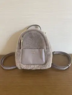 kate spade ケイトスペード ファーバッグ チャコールグレー 美品